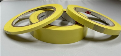 TAPE 3M #1318 1-MIL YELLOW  3/8"